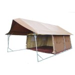 Sand bushmen tent with canopy 4x4 metres